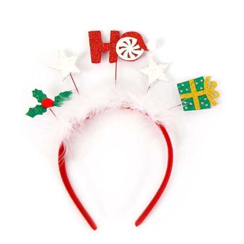 Weihnachts Stirnband Weihnachtsbaum Geweih Haarreif Weihnachts Schneemann Kopfschmuck Weihnachtsgeweih Haarbänder Kopfbedeckung Geweih Stirnband Kopfbedeckung für Weihnachten Halloween von iSpchen