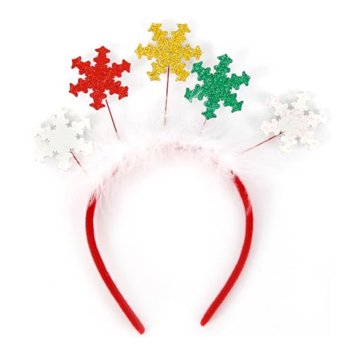 Weihnachts Stirnband Weihnachtsbaum Geweih Haarreif Weihnachts Schneemann Kopfschmuck Weihnachtsgeweih Haarbänder Kopfbedeckung Geweih Stirnband Kopfbedeckung für Weihnachten Halloween von iSpchen