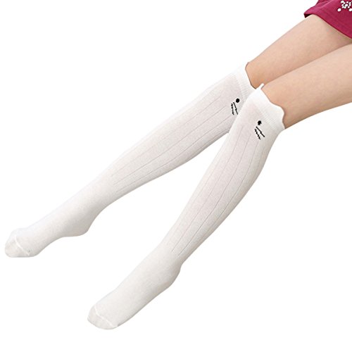 ZUMUii Butterme Kind-Mädchen-Nette Tier Streifen Muster Socken Strumpf Knie Schenkel hohe Socken Strümpfe für Kinder von 3-12 Jahren von iSpchen