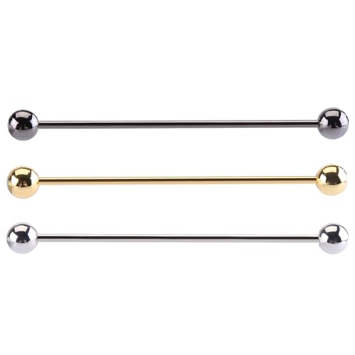iSpchen 3PCS Herren kragennadel Klassische Krawattennadel Anzug Hemd Kragenstift Krawattenknoten Bar Edelstahl für Hochzeit Geschenk Geschäftsreise von iSpchen