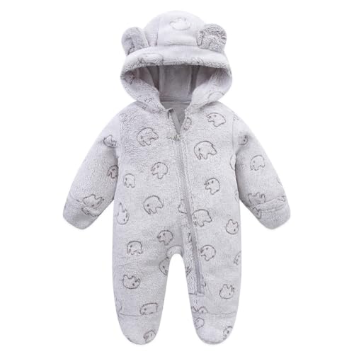 iSpchen Baby Warm Strampler Outfits Winter Fleece Overall Mit Kapuze SchneeanzüGe Langarm ReißVerschluss Strampler Bodysuit Mit Fuß FüR Jungen MäDchen Neugeborene,grau, 50cm iSpchen Baby Warm Strampler Outfits Winter Fleece Overall Mit Kapuze SchneeanzüGe Langarm ReißVerschluss Strampler Bodysuit Mit Fuß FüR Jungen MäDchen Neugeborene,grau, 50cm von iSpchen