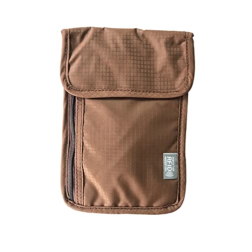 iSpchen Brustbeutel Herren Damen Reisepasstasche Brusttasche RFID Blocker Reisepass Tasche Organizer für Dokumente Reise Passport Tasche Reisepasshülle Reisegeldbeutel von iSpchen