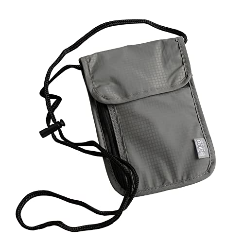 iSpchen Brustbeutel Herren Damen Reisepasstasche Brusttasche RFID Blocker Reisepass Tasche Organizer für Dokumente Reise Passport Tasche Reisepasshülle wasserdichte Reisegeldbeutel von iSpchen