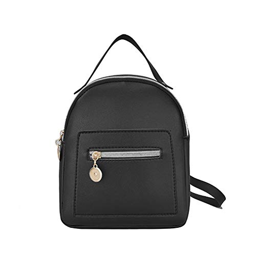 iSpchen Damen Mini Rucksack, PU Leder Kleine Umhängetasche Handtasche Schultertasche, Beiläufige Spielraum Tagesrucksack Mädchen Schultertaschen Frauentasche von iSpchen