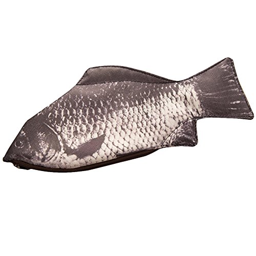 iSpchen Federmäppchen Kreative Magie, Personalisierte Bleistift Simulation Gesalzener Fisch Schreibwaren Tasche Student Federtasche für Schule EINWEG von iSpchen