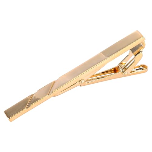 iSpchen Klassische Krawattenklammern modische Krawattennadeln formelle Krawattenklammer Hochzeit Tie Clip aus Edelstahl für Geschäft Hochzeitstag und Alltag,Gold von iSpchen