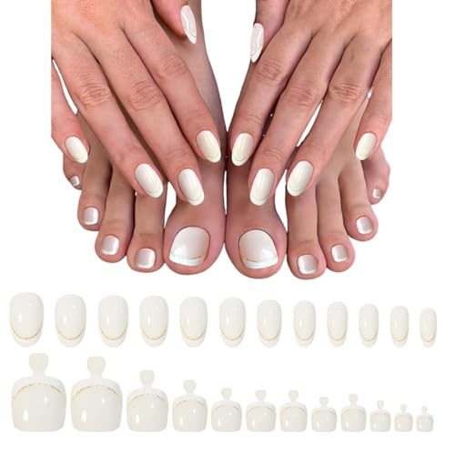 iSpchen Nageltips-Tips Nagelspitzen matte Full Cover Nail Tips French Press on Set Fake Nails Künstliche Fingernägel Set künstliche Nägel für Frauen & Mädchen,#02 von iSpchen