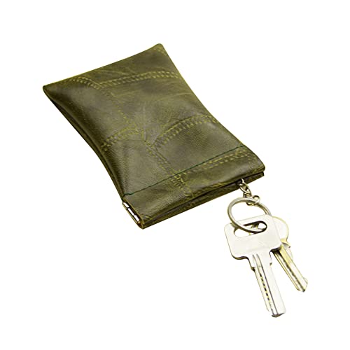 iSpchen Schlüsseletui Leder Schlüsseltasche Autoschlüssel Tasche Schlüsselanhänger Geldbörse Damen Herren Schlüsselmäppchen Brieftasche Münzbeutel Key Organizer Schlüsselring von iSpchen