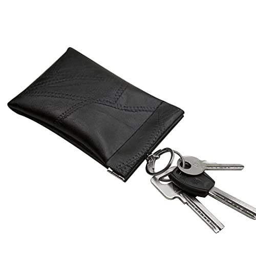 iSpchen Schlüsseletui Leder Schlüsseltasche Autoschlüssel Tasche Schlüsselanhänger Geldbörse Damen Herren Schlüsselmäppchen Brieftasche Münzbeutel Key Organizer Schlüsselring von iSpchen