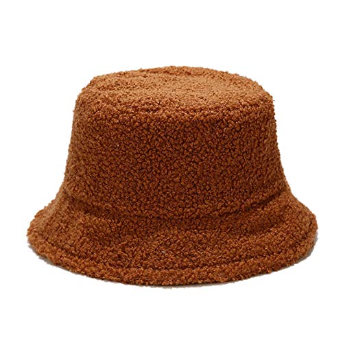 iSpchen Winter Casual Hut Bucket Hat Schlapphut warmer Fischerhut Eimerhut Plüsch Mütze für Mädchen von iSpchen
