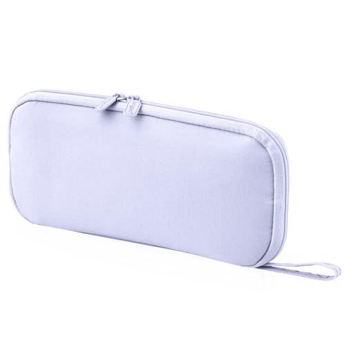 iSuperb Federmäppchen Mädchen Mäppchen Jungen Studenten Federmappe Unisex Stifte Organizer Kosmetiktasche klein Leinen Federtasche für Damen Einschulung Geschenk Schulsachen (Blau) von iSuperb