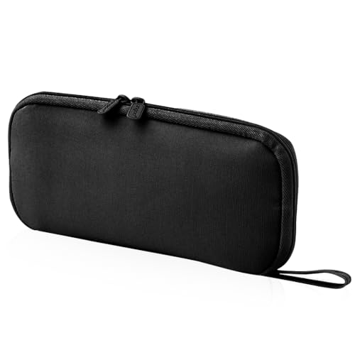 KyeeaDIY iSuperb Federmäppchen Mädchen Mäppchen Jungen Studenten Federmappe Unisex Stifte Organizer Kosmetiktasche klein Leinen Federtasche für Damen Einschulung Geschenk Schulsachen (Schwarz) von iSuperb