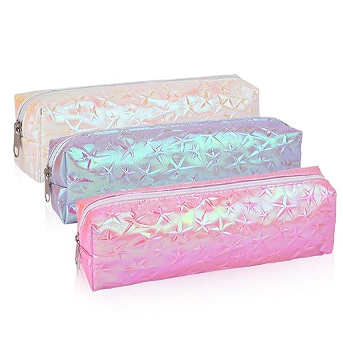 iSuperb 3Pcs Federmäppchen Teenager Große Kapazität Mäppchen Federmäppchen Reißverschluss Tasche Kinder Schulmäppchen Bleistift Beutel Mädchen Junge Teenager Schuletui Schule & Büro (3PCS) von iSuperb