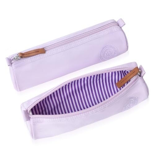 iSuperb Federmäppchen Klein Mäppchen Teenager Stiftetasche Stiftemappe Unisex Federtasche Pencil Case Schulmäppchen für Schule Universität Kosmetik Make up(Lila) von iSuperb