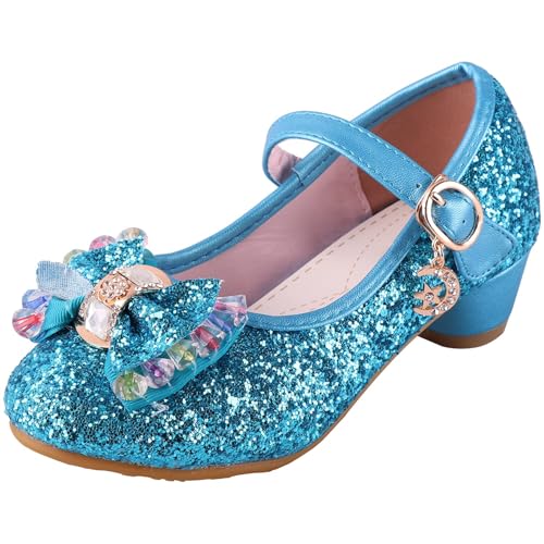 iTVTi Mädchen-Prinzessinnen-Blumenschuhe, Mary Jane, Glitzer-Pailletten, Party, Hochzeit, niedriger Absatz, Blau, 1.5 Little Kid iTVTi Mädchen-Prinzessinnen-Blumenschuhe, Mary Jane, Glitzer-Pailletten, Party, Hochzeit, niedriger Absatz, Blau, 1.5 Little Kid von iTVTi