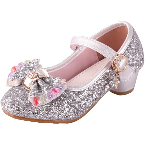 iTVTi Mädchen-Prinzessinnen-Blumenschuhe, Mary Jane, Glitzer-Pailletten, Party, Hochzeit, niedriger Absatz, silber, 1.5 Little Kid iTVTi Mädchen-Prinzessinnen-Blumenschuhe, Mary Jane, Glitzer-Pailletten, Party, Hochzeit, niedriger Absatz, silber, 1.5 Little Kid von iTVTi