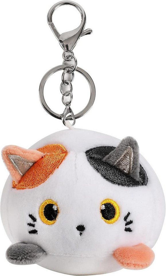 I-TOTAL Schlüsselanhänger Set I-TOTAL® Schlüsselanhänger mit Haken Plüschtier 10 x 11 x 9 cm Katze von I-TOTAL
