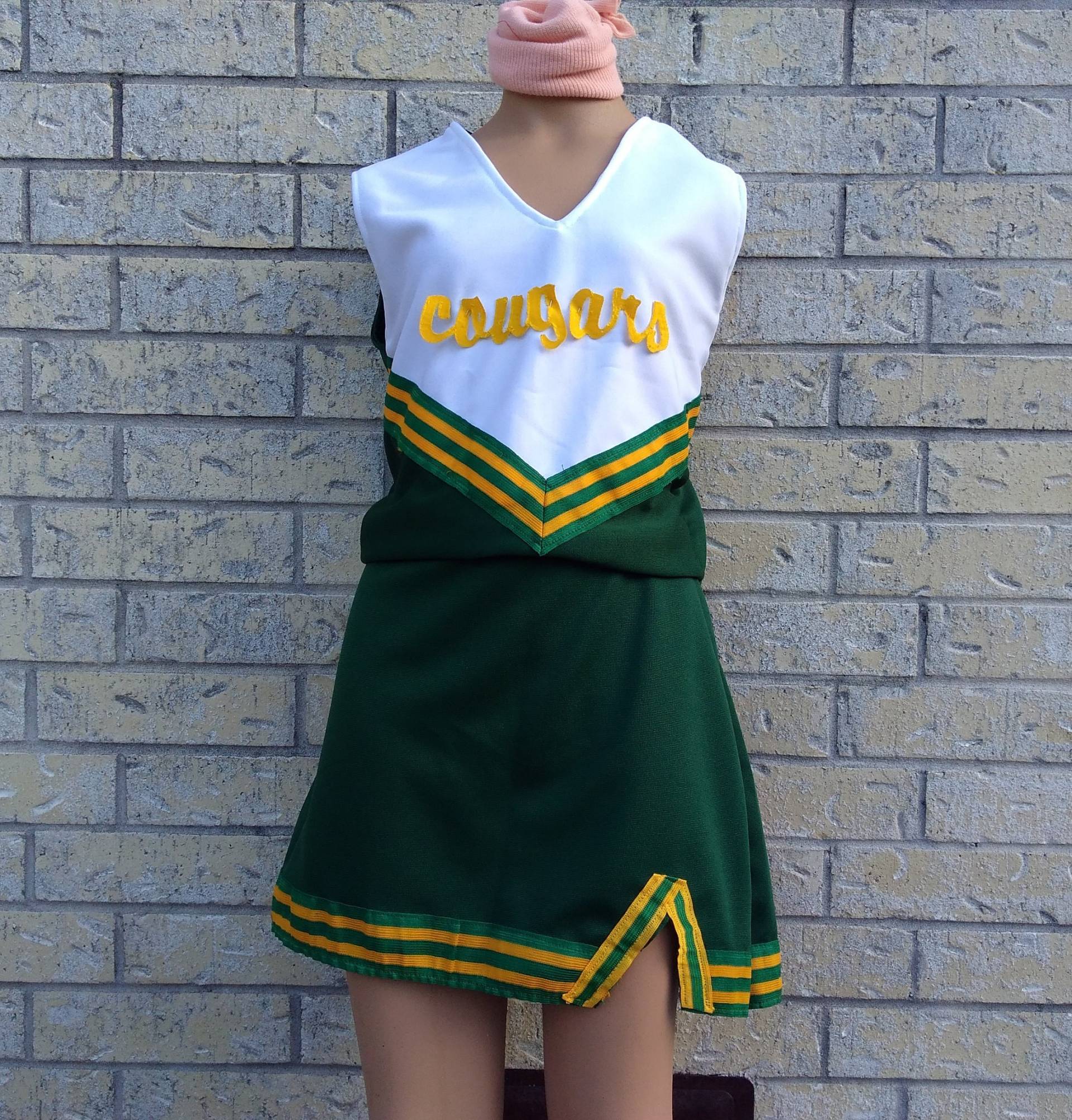 Cougar Packers Panther Grün Cheerleader Uniform Football Spiel Halloween Kostüm Cosplay von iTreasureMine