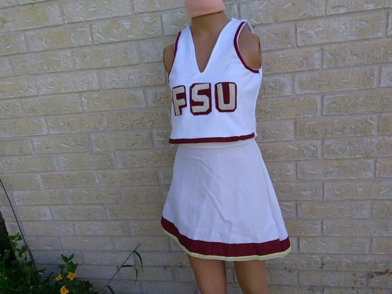 Florida Fsu White Cheerleader Uniform Fußball Spiel Fun Halloween Kostüm von iTreasureMine