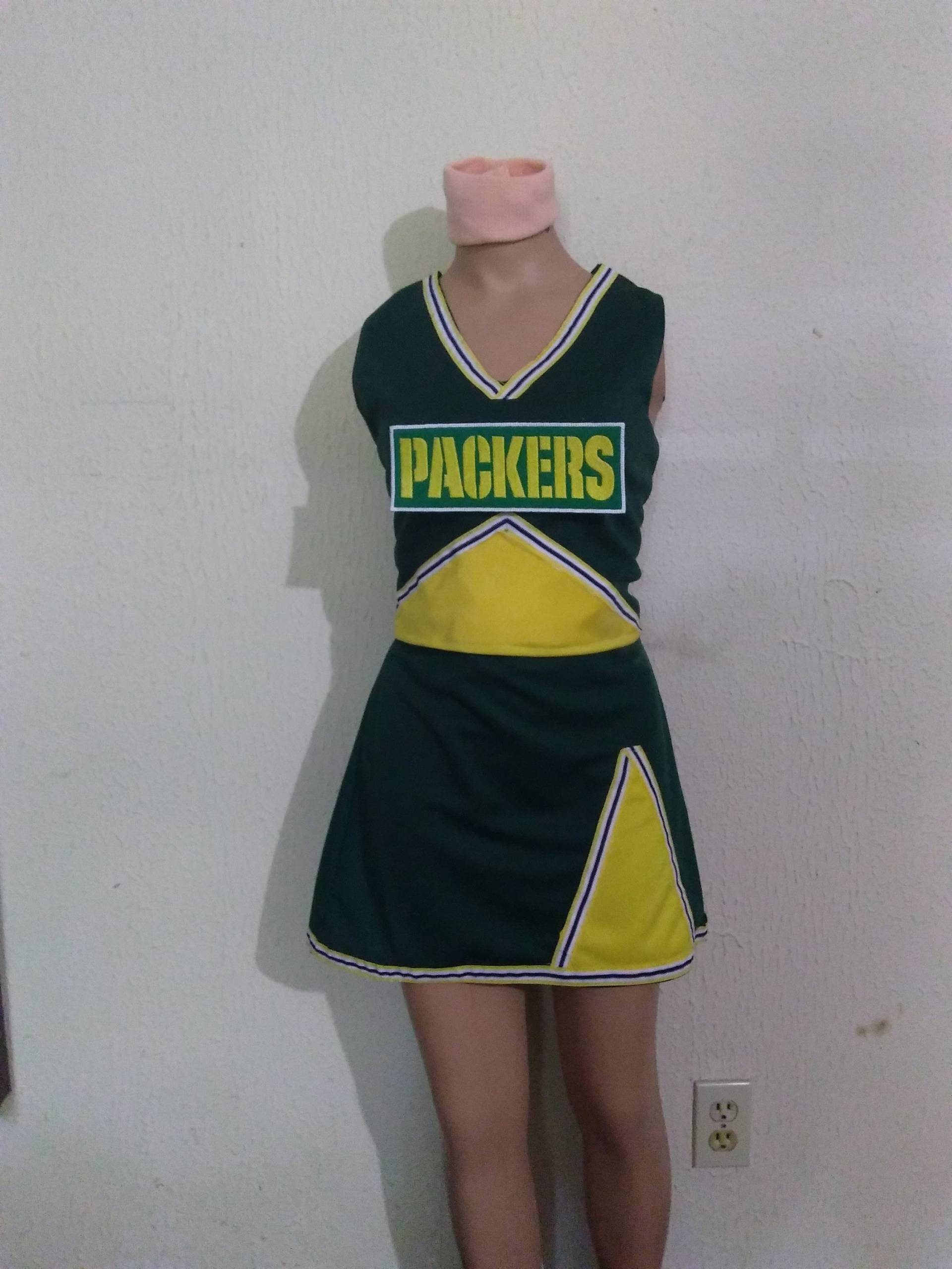 Grüne Packer Sendetiger Cheerleader Uniform Fußball Cosplay Halloween Kostüm von iTreasureMine