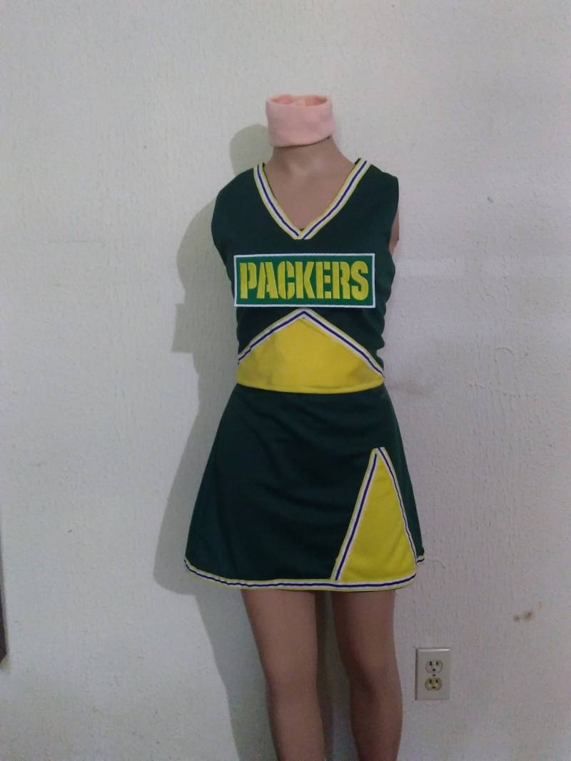 Grüne Packer Sendetiger Cheerleader Uniform Fußball Cosplay Halloween Kostüm von iTreasureMine
