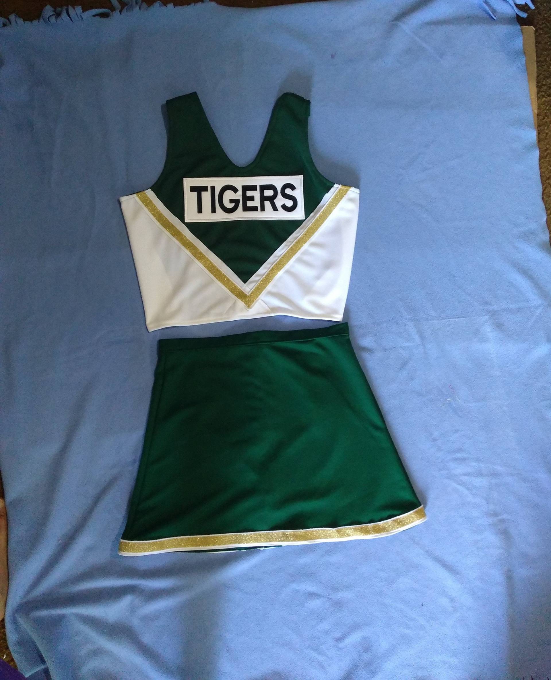 Packers Green Bay Tigers Grünes Cheerleader Uniform Football Spiel Cosplay Halloween Kostüm von iTreasureMine