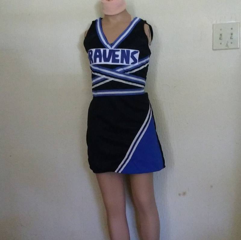 Ravens One Tree Hill Blau Cheerleader Uniform Football Spiel Kostüm von iTreasureMine