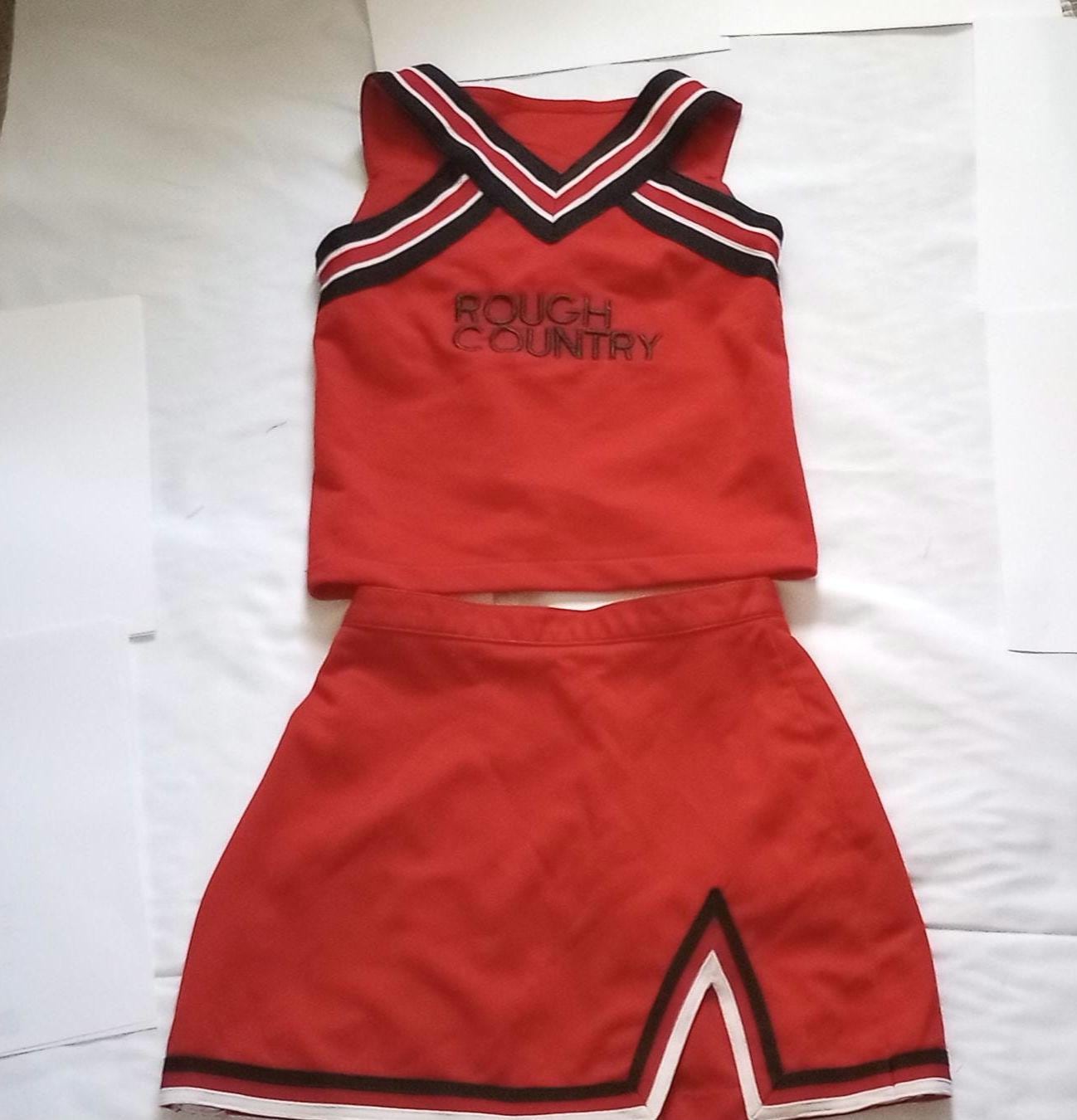 Red Country Halfter Cheerleader Uniform Halloween Kostüm Top 26 "28" von iTreasureMine