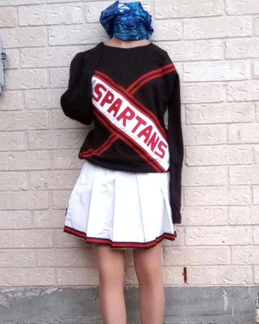Spartans Snl East Lake Schwarz Cheerleader Uniform Fußball Spiel Tanz Halloween Kostüm von iTreasureMine