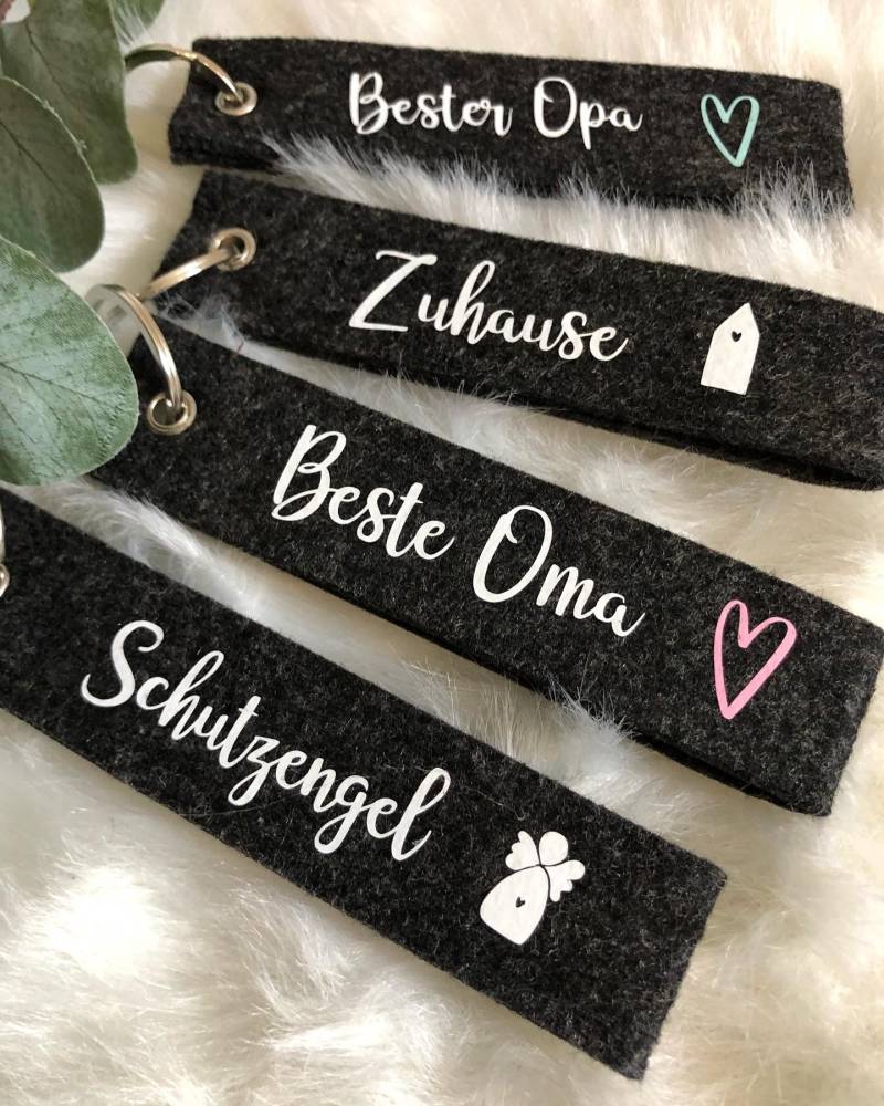 Personalisierter Schlüsselanhänger Aus Filz Personalisierter Schlüsselanhänger Aus Filz von iTuepfele