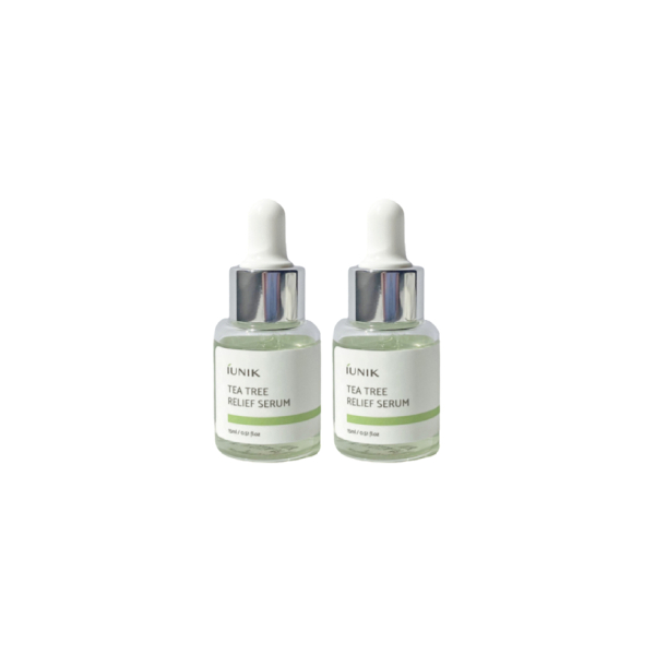 iUNIK Tea Tree Relief Serum - 15ml (2ea) Set von iUNIK