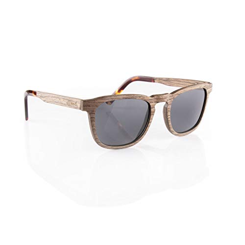 iWood Sonnenbrille aus Holz/Echtholz/Echtholzbrille/Holzbrille - Modell 06 Walnuss - für Damen und Herren - UV400 mit Polarisationsfilter (polarisiert) - Brillenmanufaktur aus Deutschland von iWood