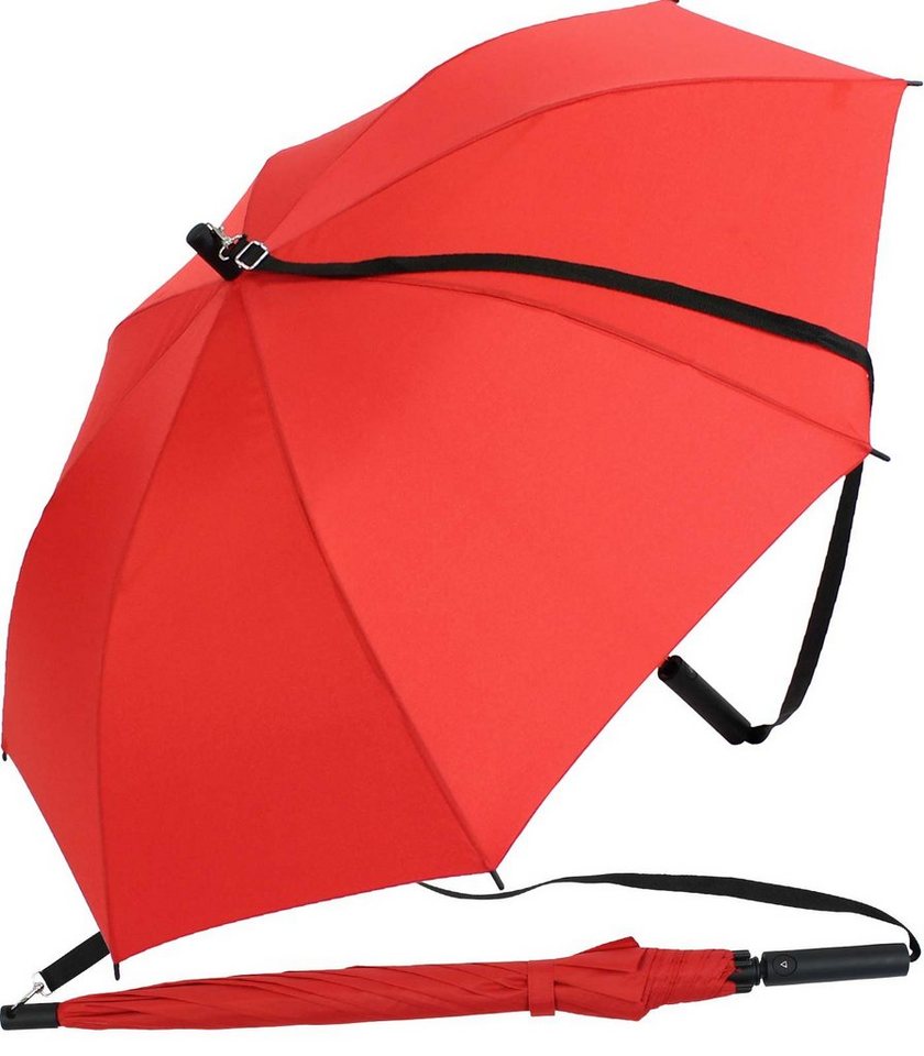 iX-brella Stockregenschirm Umhängeschirm mit Automatik, mit Tragegurt von iX-brella