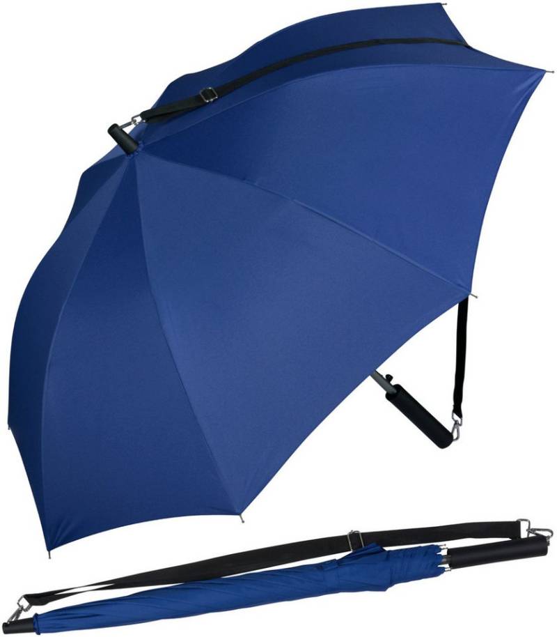 iX-brella Stockregenschirm Umhängeschirm mit längenverstellbarem Tragegurt, mit Auf-Automatik, in vielen Farben von iX-brella