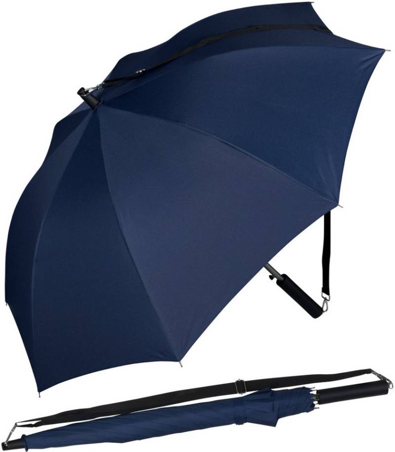iX-brella Stockregenschirm Umhängeschirm mit längenverstellbarem Tragegurt, mit Auf-Automatik, in vielen Farben von iX-brella