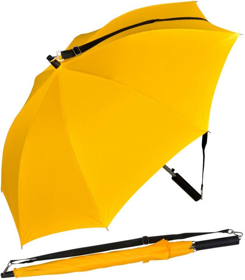 iX-brella Stockregenschirm Umhängeschirm mit längenverstellbarem Tragegurt, mit Auf-Automatik, in vielen Farben von iX-brella