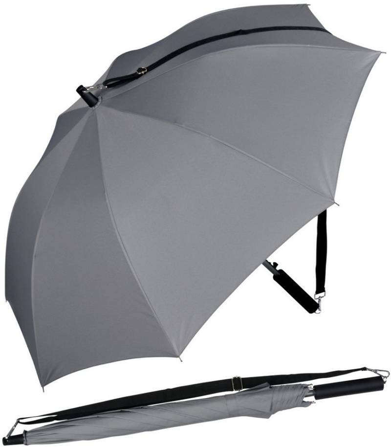 iX-brella Stockregenschirm Umhängeschirm mit längenverstellbarem Tragegurt, mit Auf-Automatik, in vielen Farben von iX-brella
