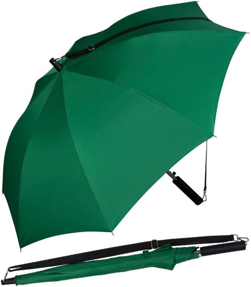 iX-brella Stockregenschirm Umhängeschirm mit längenverstellbarem Tragegurt, mit Auf-Automatik, in vielen Farben von iX-brella