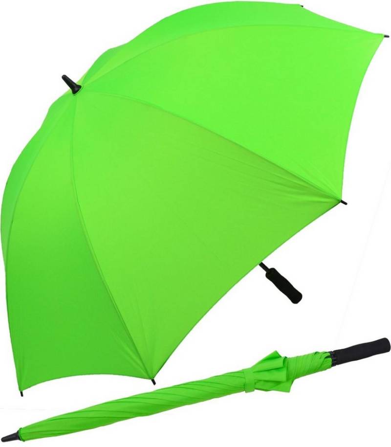 iX-brella Stockregenschirm XXL 130 cm Durchmesser Golf-Partnerschirm, mit leichtem Fiberglasgestell und Moosgummi-Griff von iX-brella