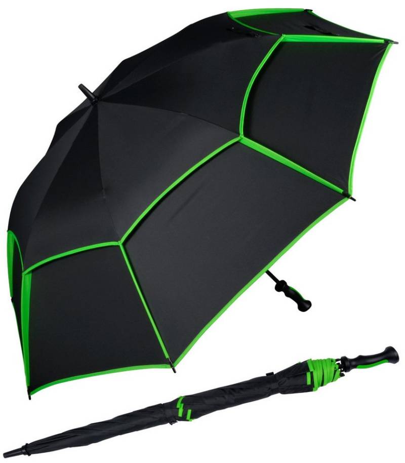 iX-brella Stockregenschirm XXXL 140 cm Durchmesser mit Ventilationsbezug, sehr groß mit Auf-Automatik von iX-brella