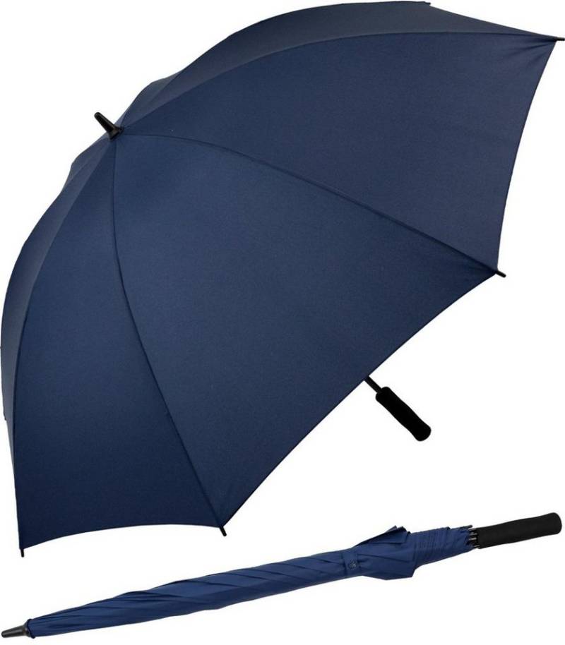 iX-brella Stockregenschirm XXL 130 cm Durchmesser Golf-Partnerschirm, mit leichtem Fiberglasgestell und Moosgummi-Griff von iX-brella