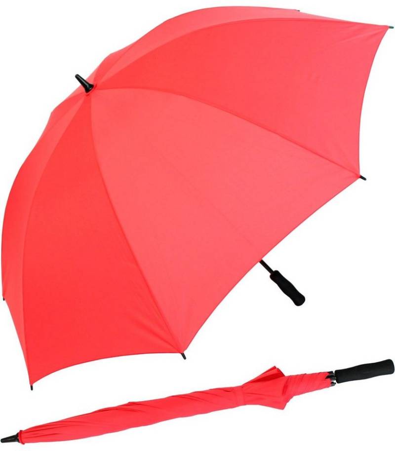 iX-brella Stockregenschirm XXL 130 cm Durchmesser Golf-Partnerschirm, mit leichtem Fiberglasgestell und Moosgummi-Griff von iX-brella