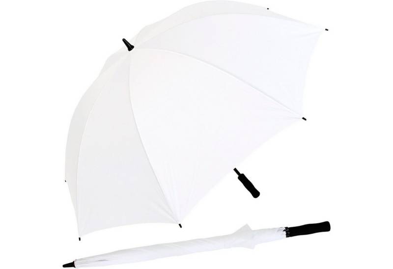 iX-brella Stockregenschirm XXL 130 cm Durchmesser Golf-Partnerschirm, mit leichtem Fiberglasgestell und Moosgummi-Griff von iX-brella