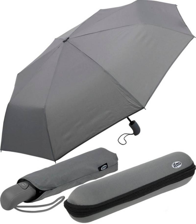 iX-brella Taschenregenschirm First Class im Etui - mit Auf-Zu-Automatik, groß, stabil, in vielen Farben von iX-brella