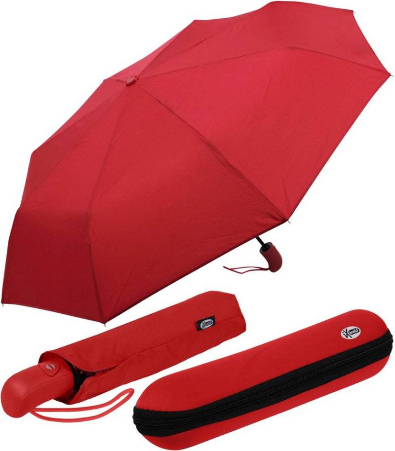iX-brella Taschenregenschirm First Class im Etui - mit Auf-Zu-Automatik, groß, stabil, in vielen Farben von iX-brella