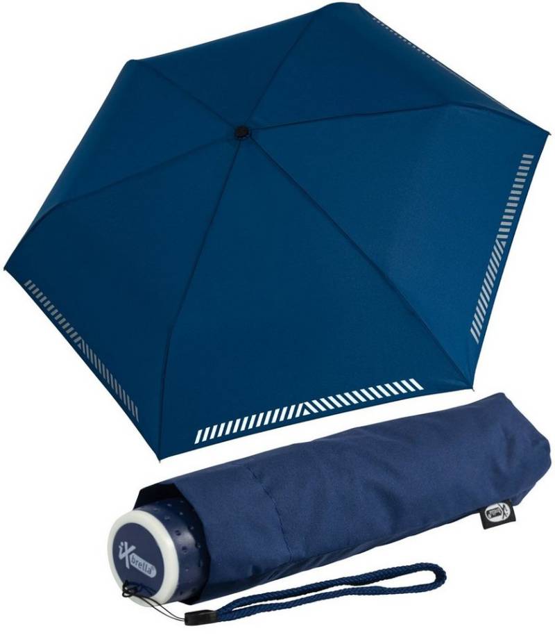 iX-brella Taschenregenschirm Safety Reflex mit reflektierenden Streifen, manueller Öffnungsmechanismus, in vielen Farben von iX-brella