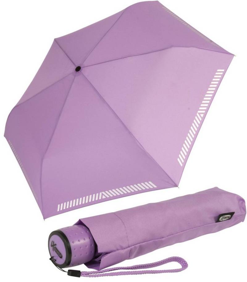 iX-brella Taschenregenschirm Safety Reflex mit reflektierenden Streifen, manueller Öffnungsmechanismus, in vielen Farben von iX-brella