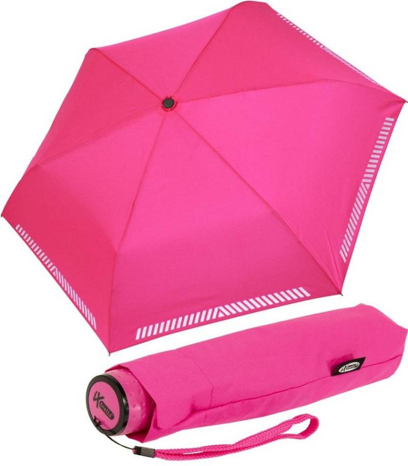 iX-brella Taschenregenschirm Safety Reflex mit reflektierenden Streifen, manueller Öffnungsmechanismus, in vielen Farben von iX-brella