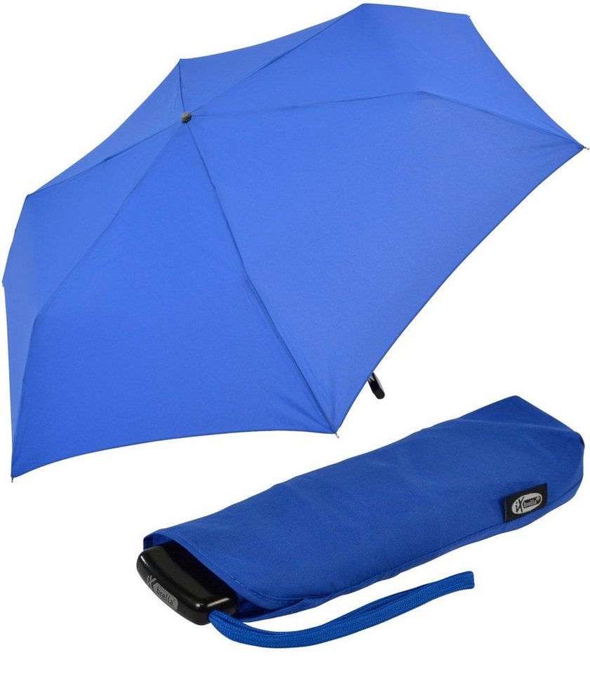 iX-brella Taschenregenschirm Steel Flat - nur 2,5 cm dick und sehr klein, sehr flach, manueller Öffnungsmechanismus von iX-brella