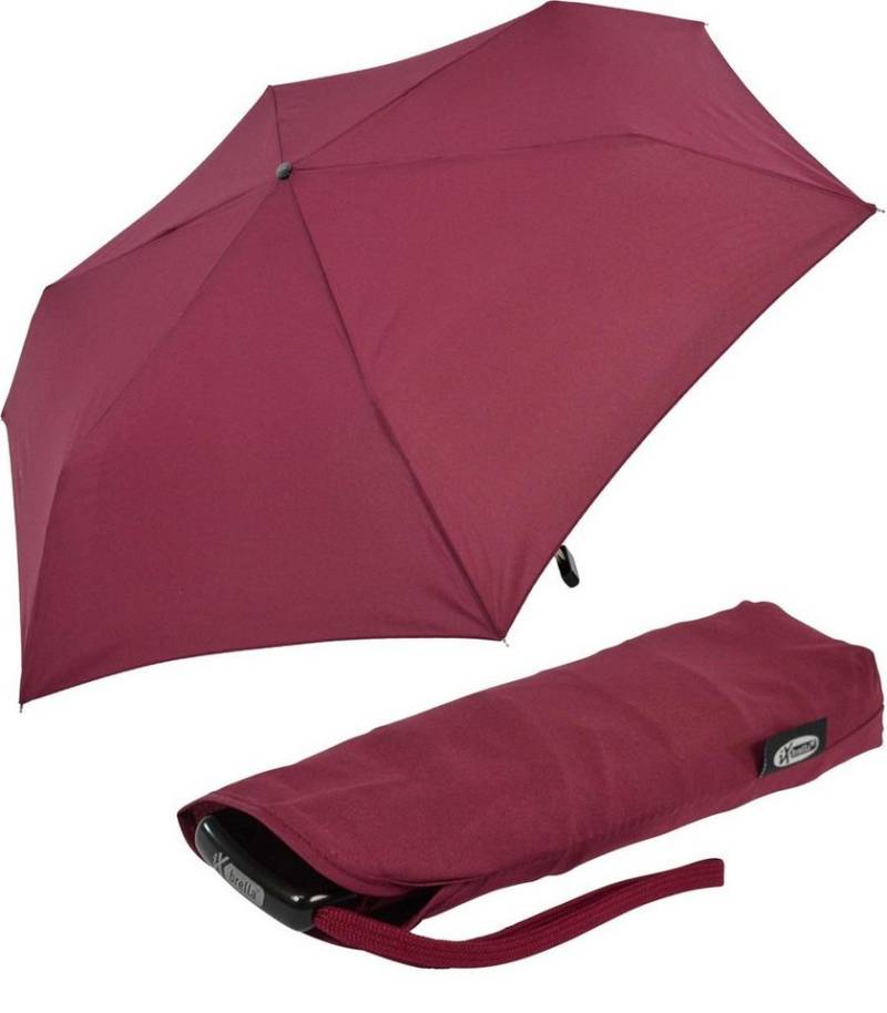 iX-brella Taschenregenschirm Steel Flat - nur 2,5 cm dick und sehr klein, sehr flach, manueller Öffnungsmechanismus von iX-brella